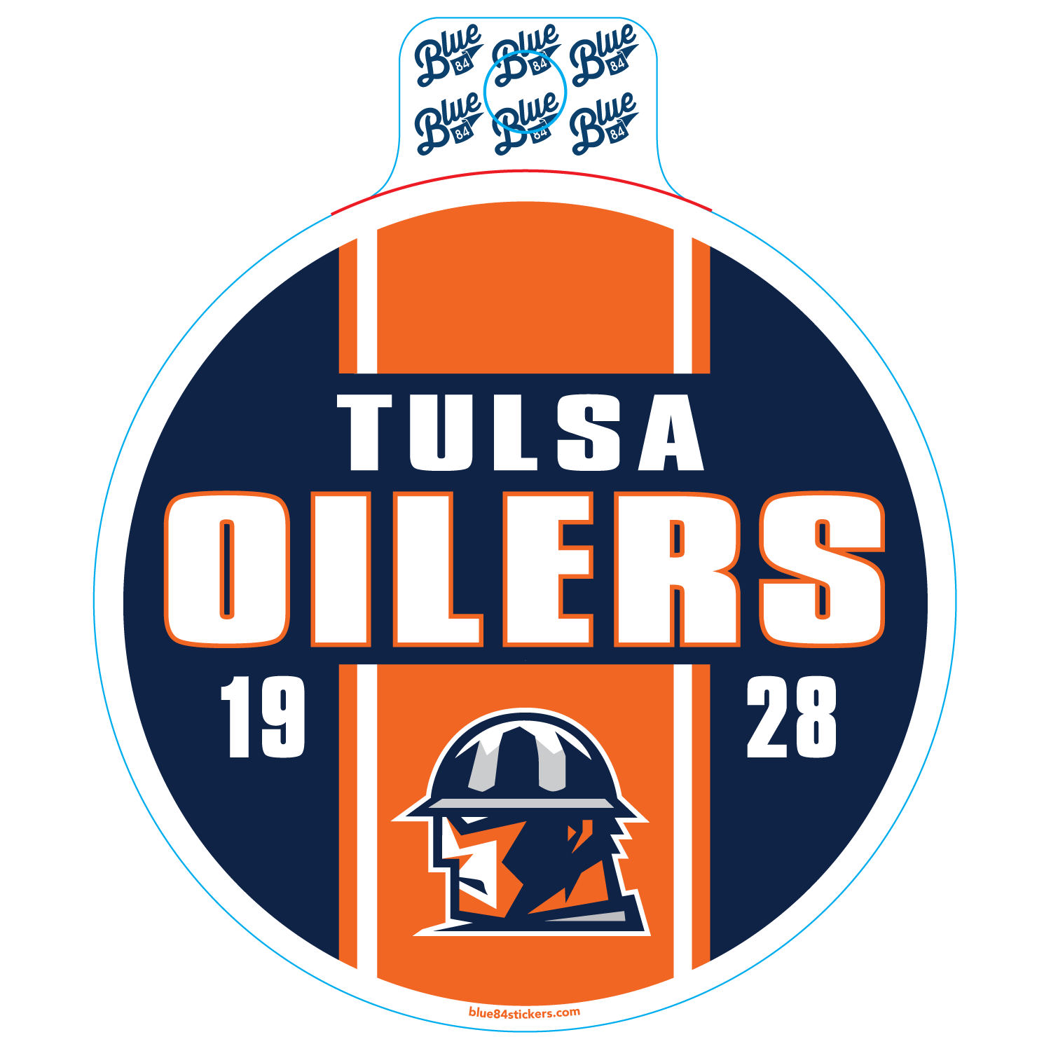 N - 23/24 Tulsa Oilers Fugacious Sticker | Tulsa Oilers Store